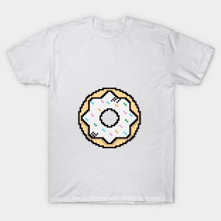 Cute Donut White - Pixel Icon T-Shirt